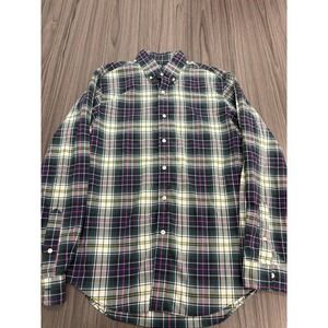 Ralph Lauren Classic Fit Plaid Button Down Shirt Men's M Multicolor Check Cotton